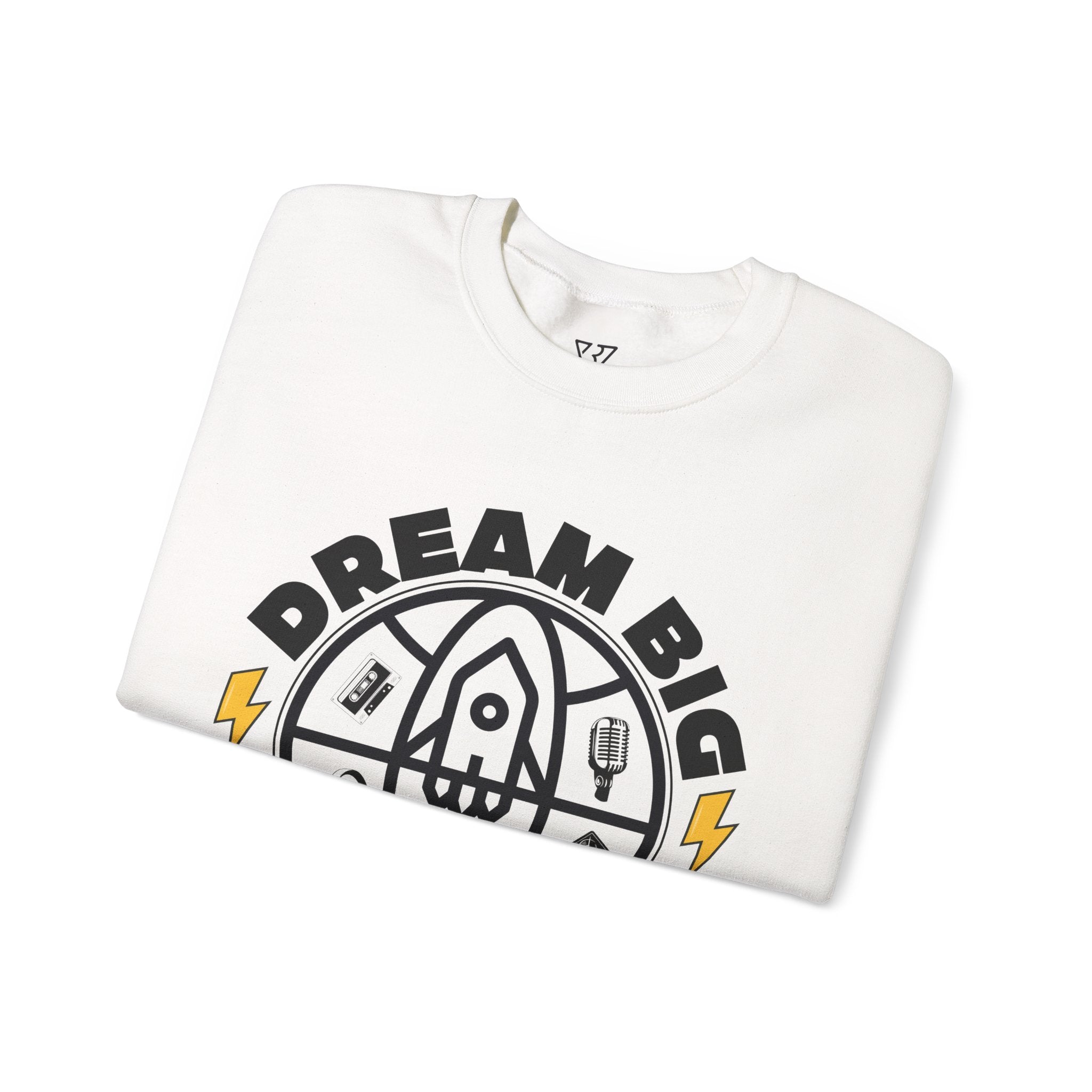 Dream Big Crewneck Sweatshirt, Cozy Pullover, Unisex Casual Wear, Gift for Dreamers, Motivational Apparel, Everyday Comfort