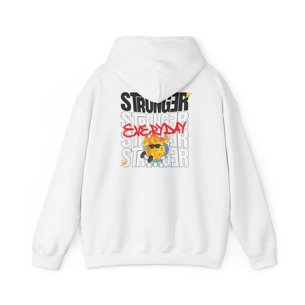 Unisex Hooded Sweatshirt - STRONGER  Everyday' Graphic, Cozy Streetwear for Casual Wear, Perfect Gift for Friends & Family