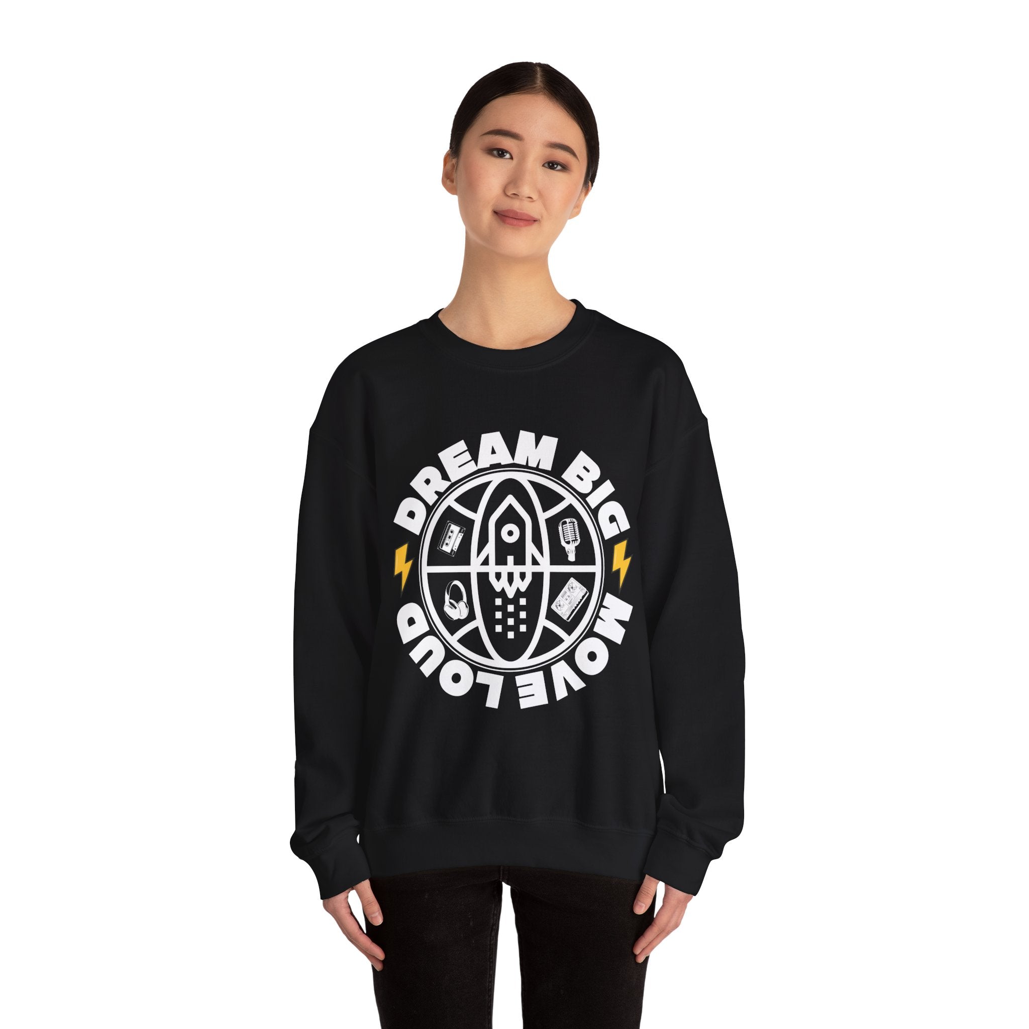 Dream Big Unisex Crewneck Sweatshirt - Motivational Gift, Casual Wear, Cozy Apparel, Inspirational Hoodie, Dreamer Sweatshirt